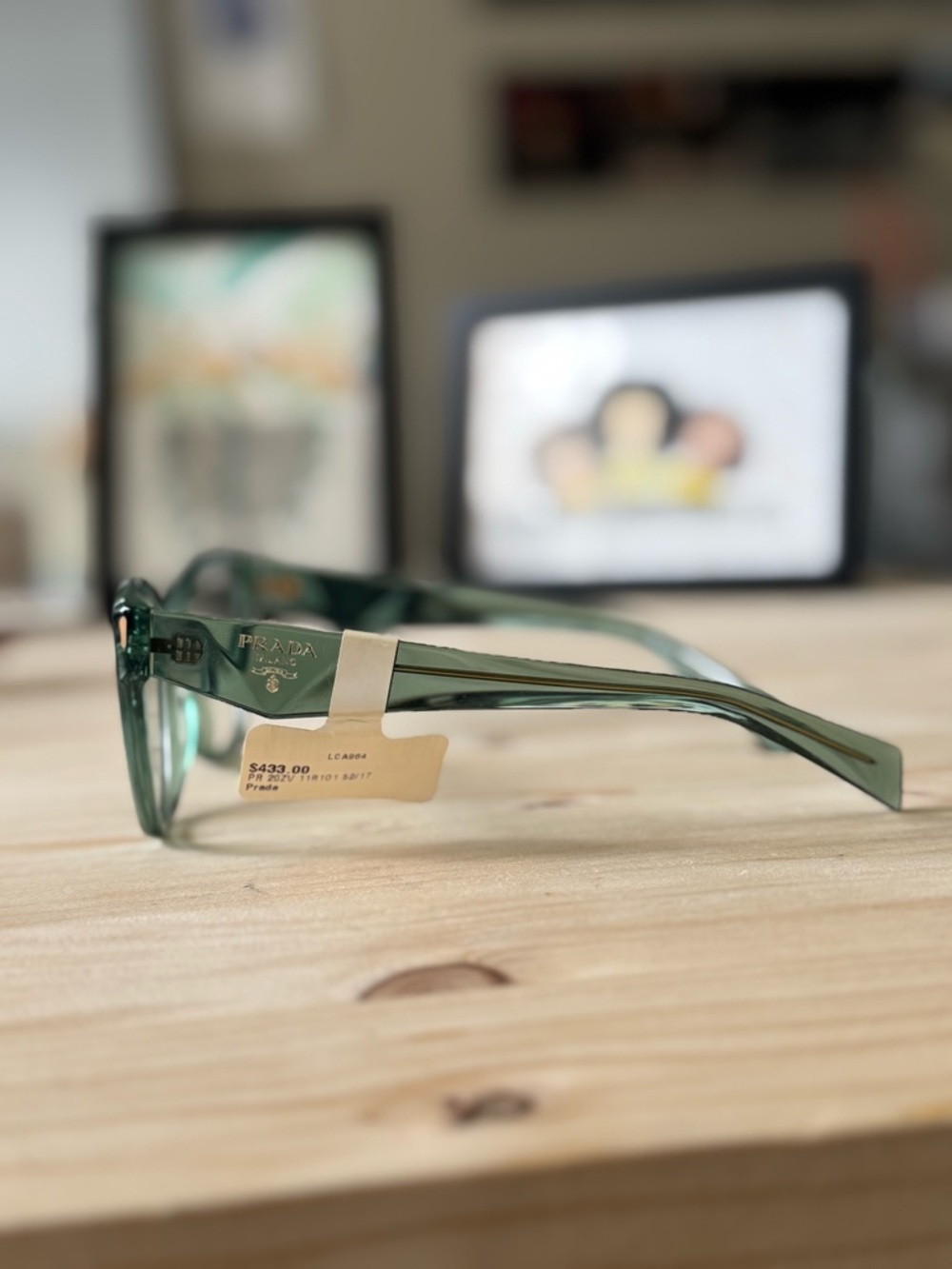 Prada Green Reading Glasses Cat Eye Frames - Picture 3 of 7